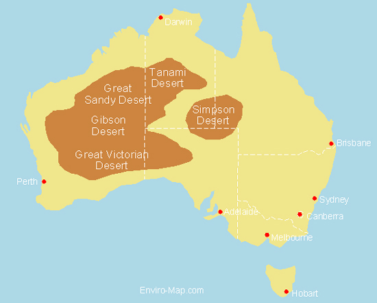 The deserts of Australia