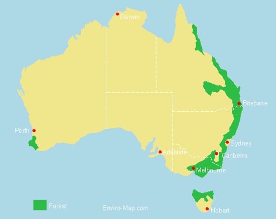 Australian Forest Map